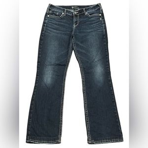 Women’s Silver Suki High Slim Bootcut Jeans size 33/33(fits like a women’s 12)